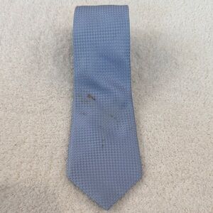 Men's Light Blue Textured Silk Tie